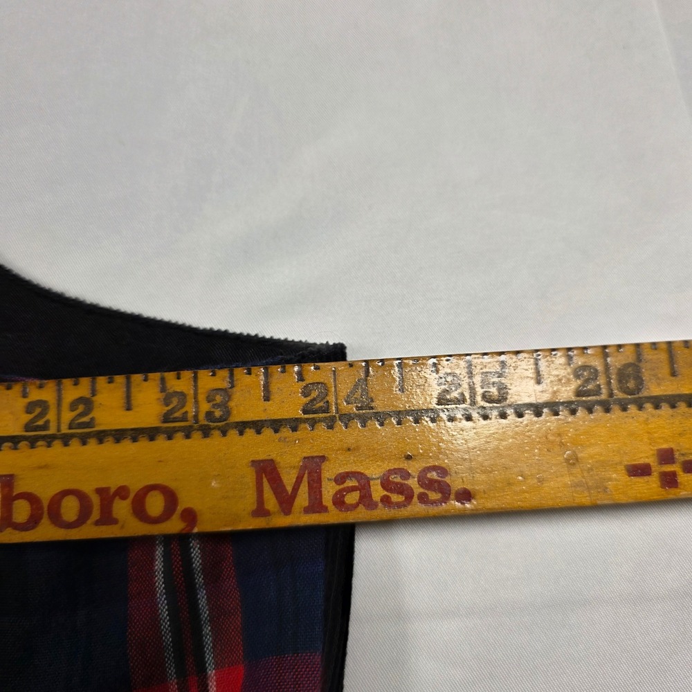 Vtg Disney Winnie the Pooh Plaid Corduroy Jumper Dress XXL 90s Christmas Holiday - Picture 7 of 13